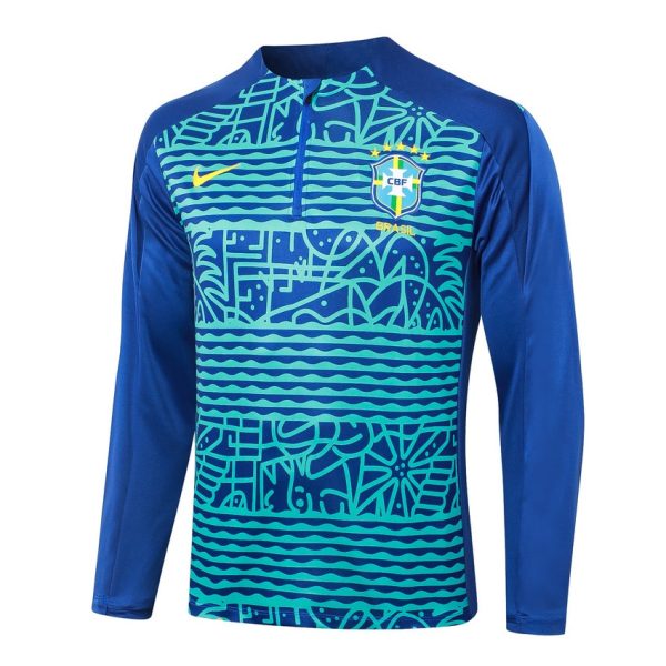 Chándal Brasil Entrenamiento 2024 2025 Estampado Azul