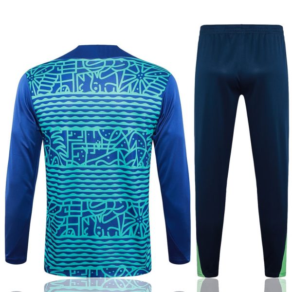 Chándal Brasil Entrenamiento 2024 2025 Estampado Azul