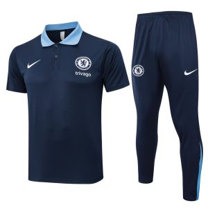 Chándal Chelsea Polo 2024-2025 Azul Oscuro
