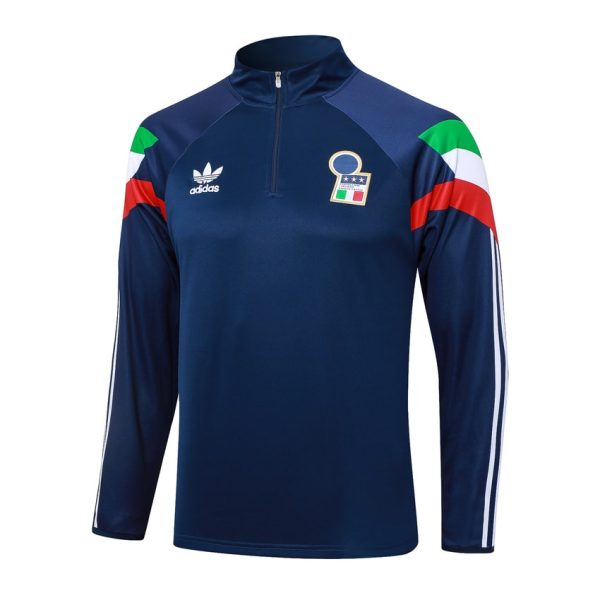 Chandal Entrenamiento Italia 2024 2025 Azul Oscuro