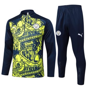 Chándal de entrenamiento del Manchester City 2024-2025 amarillo y negro