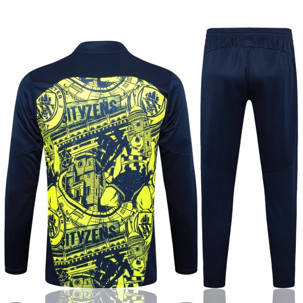 Chándal de entrenamiento del Manchester City 2024-2025 amarillo y negro