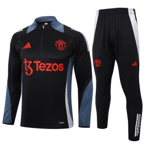Chandal De Entrenamiento Manchester United 2024-2025 Negro Oscuro