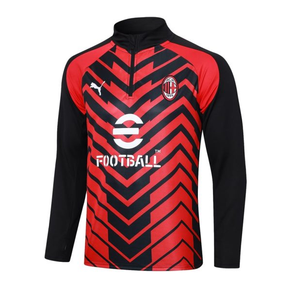 Chándal de entrenamiento del Milan AC 2023-2024 rojo y negro