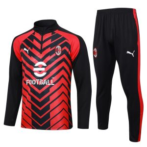 Chándal de entrenamiento del Milan AC 2023-2024 rojo y negro
