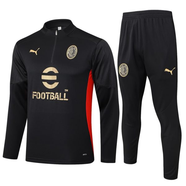 Chándal de entrenamiento del AC Milan 2024-2025 negro