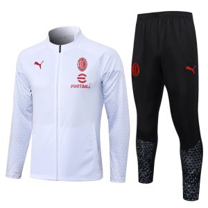 Chaqueta de chándal del AC Milan 2023-2024 blanca