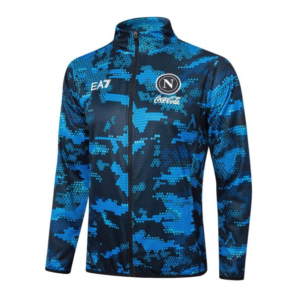 Chaqueta de chándal Nápoles 2024 2025 Azul