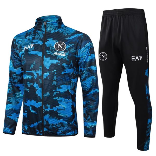 Chaqueta de chándal Nápoles 2024 2025 Azul