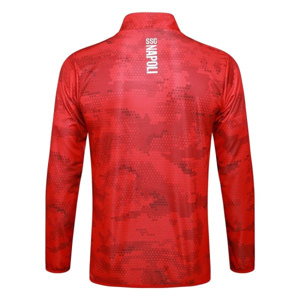Chaqueta de chándal Nápoles 2024 2025 roja