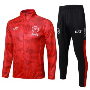 Chaqueta de chándal Nápoles 2024 2025 roja