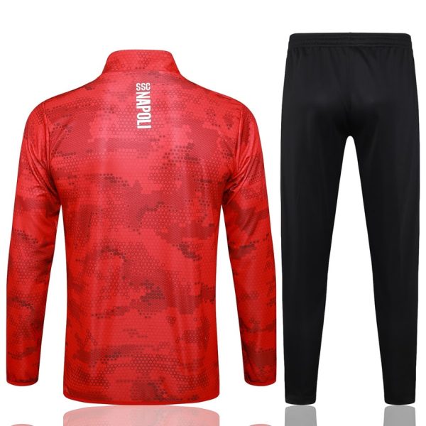 Chaqueta de chándal Nápoles 2024 2025 roja