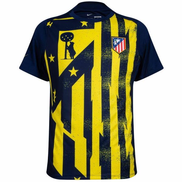 Camiseta prepartido del Atlético de Madrid 2025-2026 Azul/Amarillo